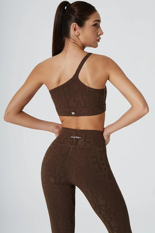 Classic Serein 3D Single Strap Shoulder Bra - Chocolate - Olaben