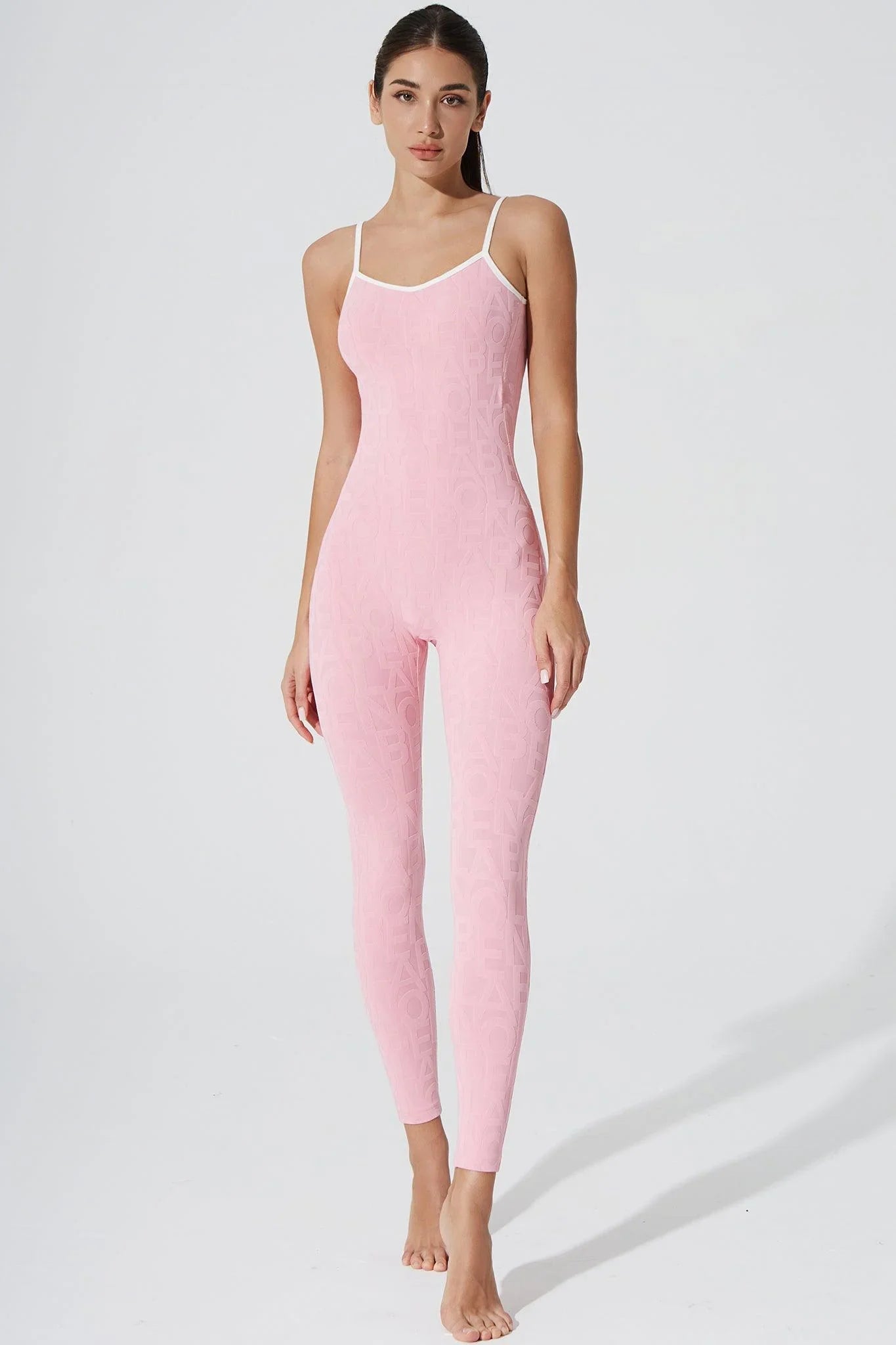 Classic Coeur Del Jumpsuit 3D - Powder Pink - Olaben - Womens Jumpsuit