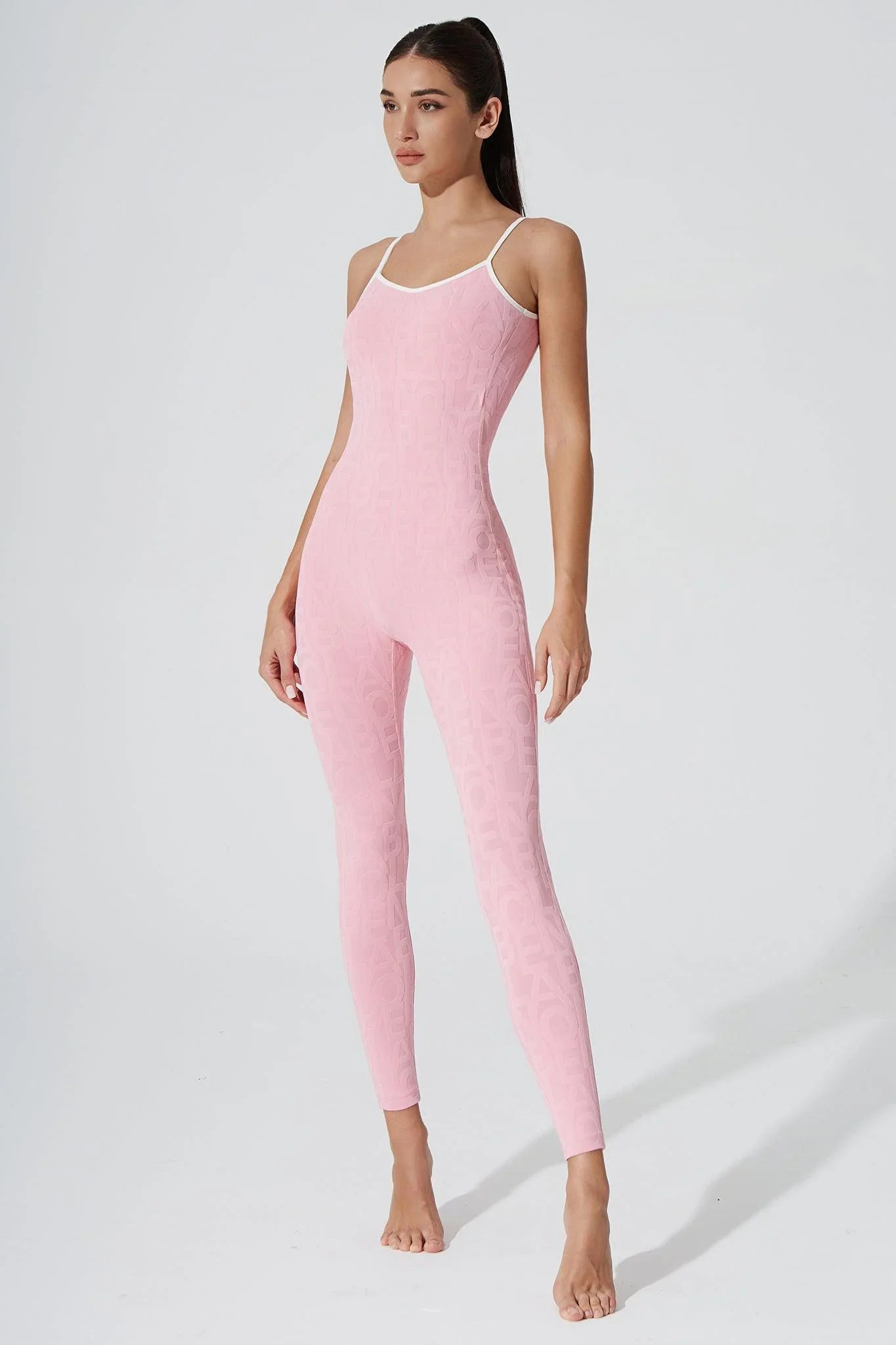 Classic Coeur Del Jumpsuit 3D - Powder Pink - Olaben - Womens Jumpsuit