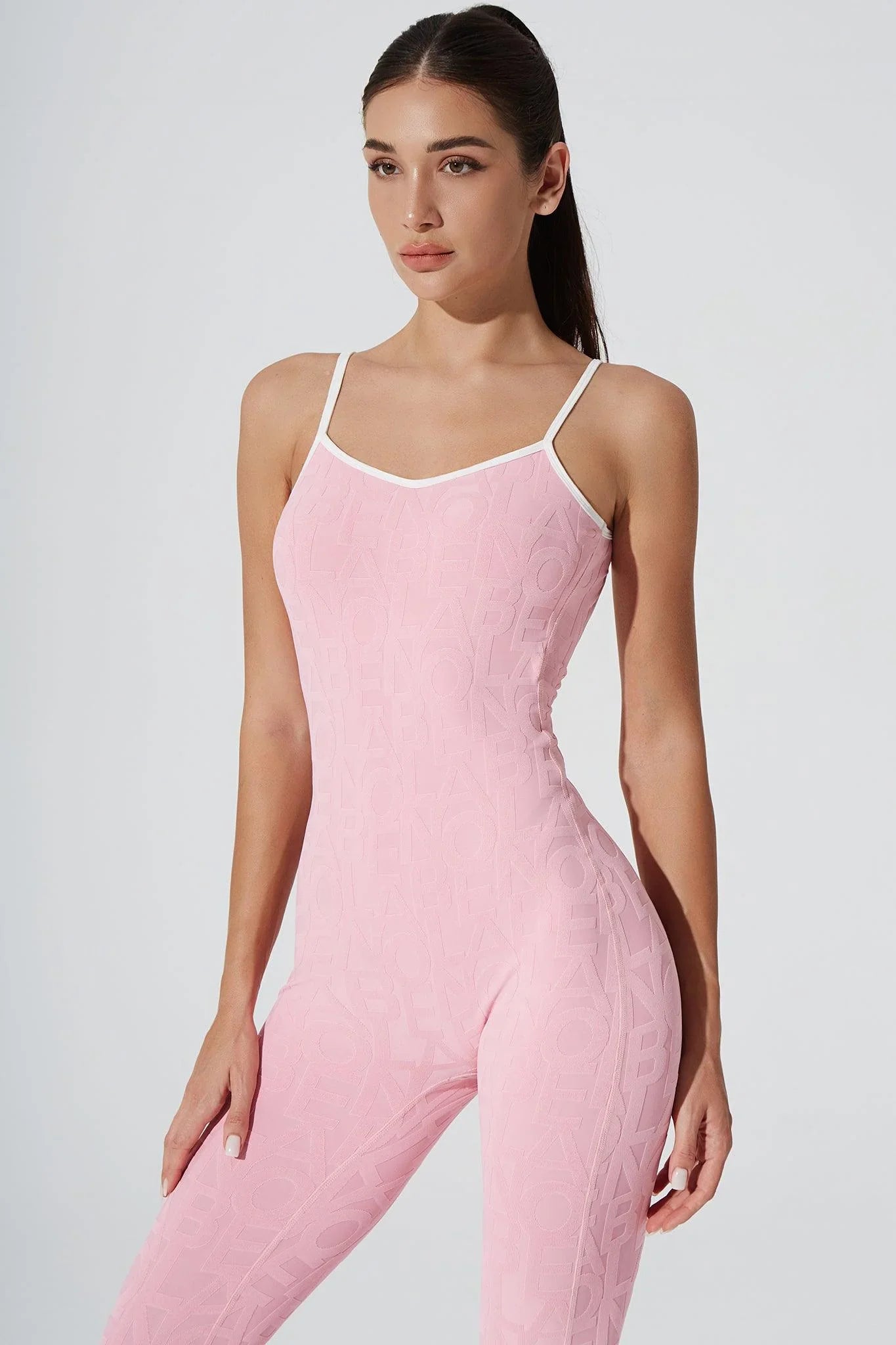 Classic Coeur Del Jumpsuit 3D - Powder Pink - Olaben - Womens Jumpsuit