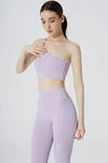 Classic Serein 3D Single Strap Shoulder Bra & Classic Déese Fleur Legging 3D - Lavender - Olaben - Bundle