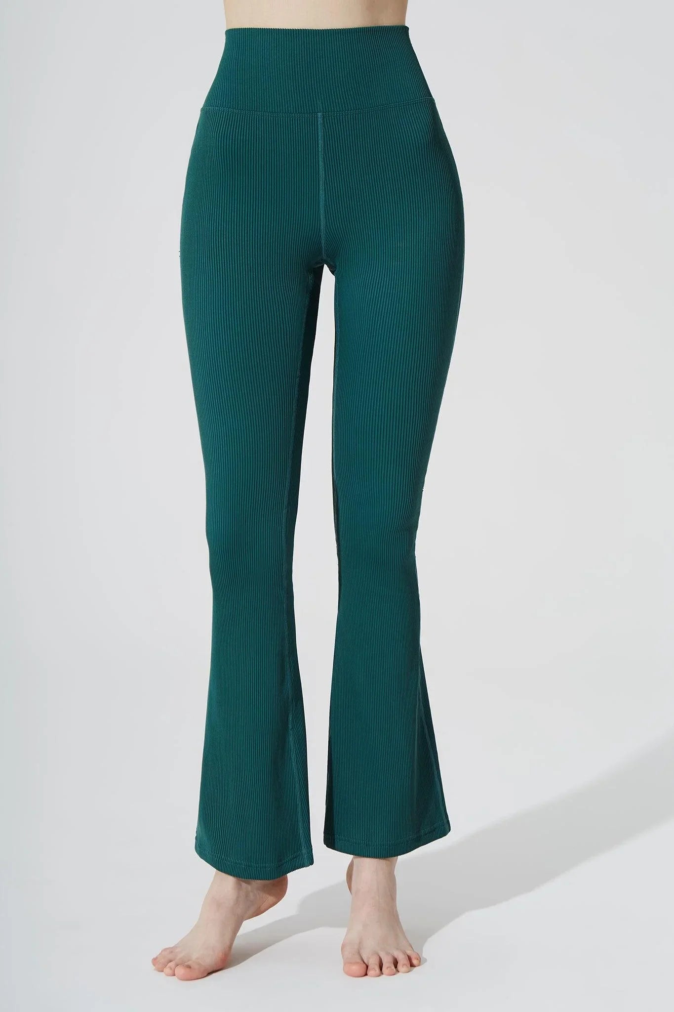 Evana Flare Ribbed Legging - Botanic - Olaben - Womens Leggings
