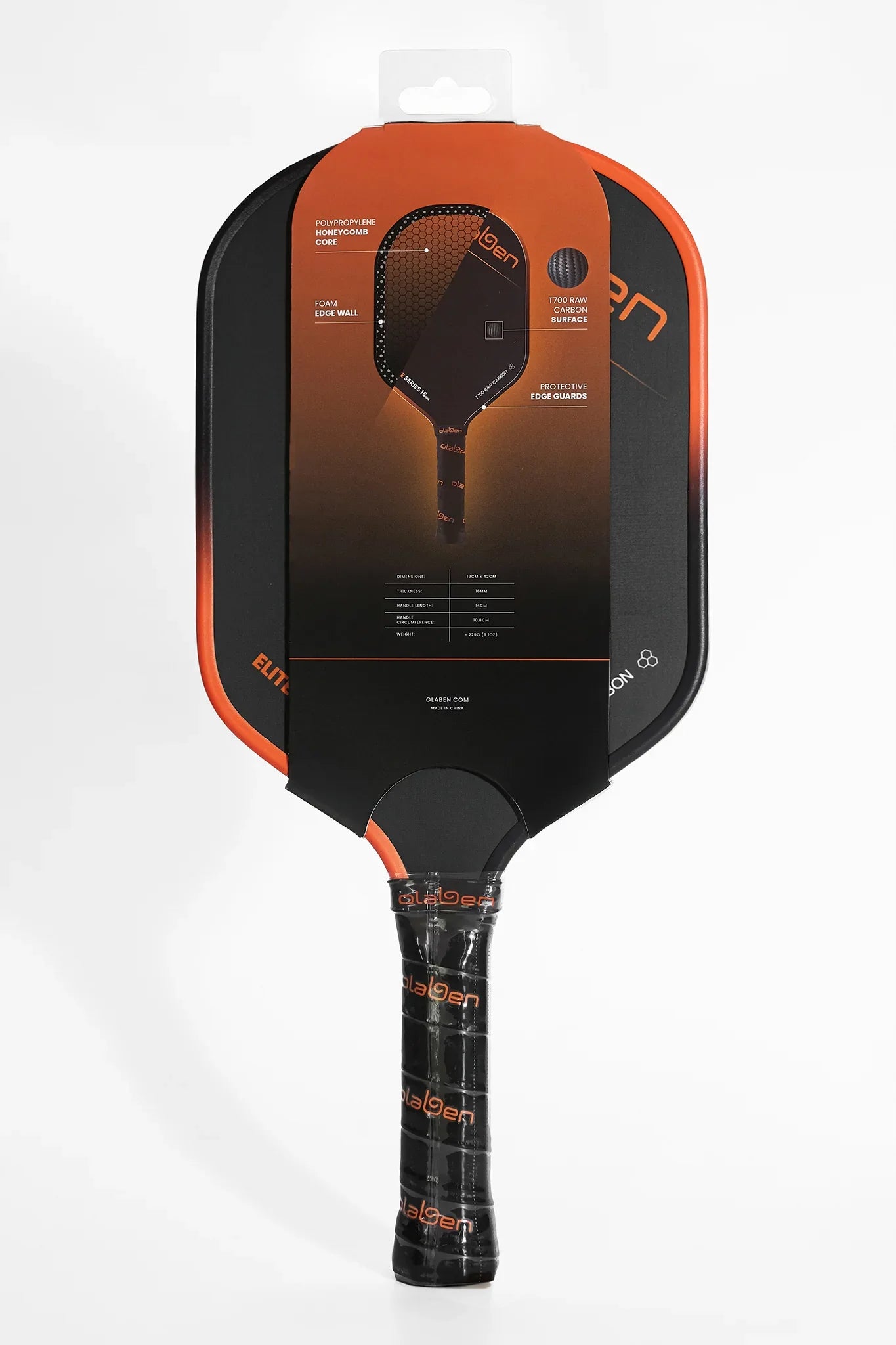 Elite Series 16mm Pickleball Paddle - Dark Orange - Olaben - Accessories