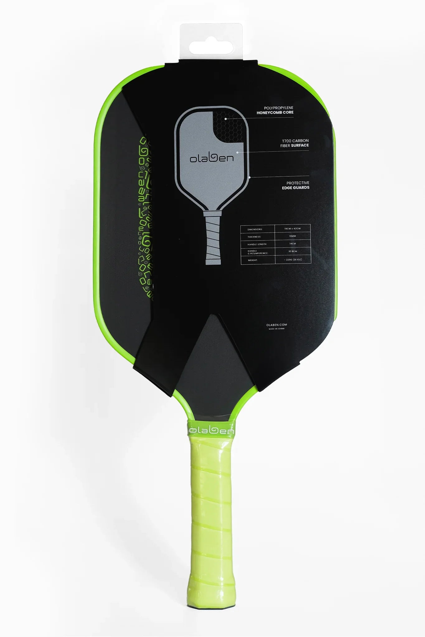 Pro Series Pickleball Paddle 16mm - Green - Olaben - Equipment
