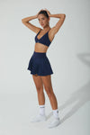 Brynn Bra & Birgit Pleated Skirt - Navy - Olaben - Bundle