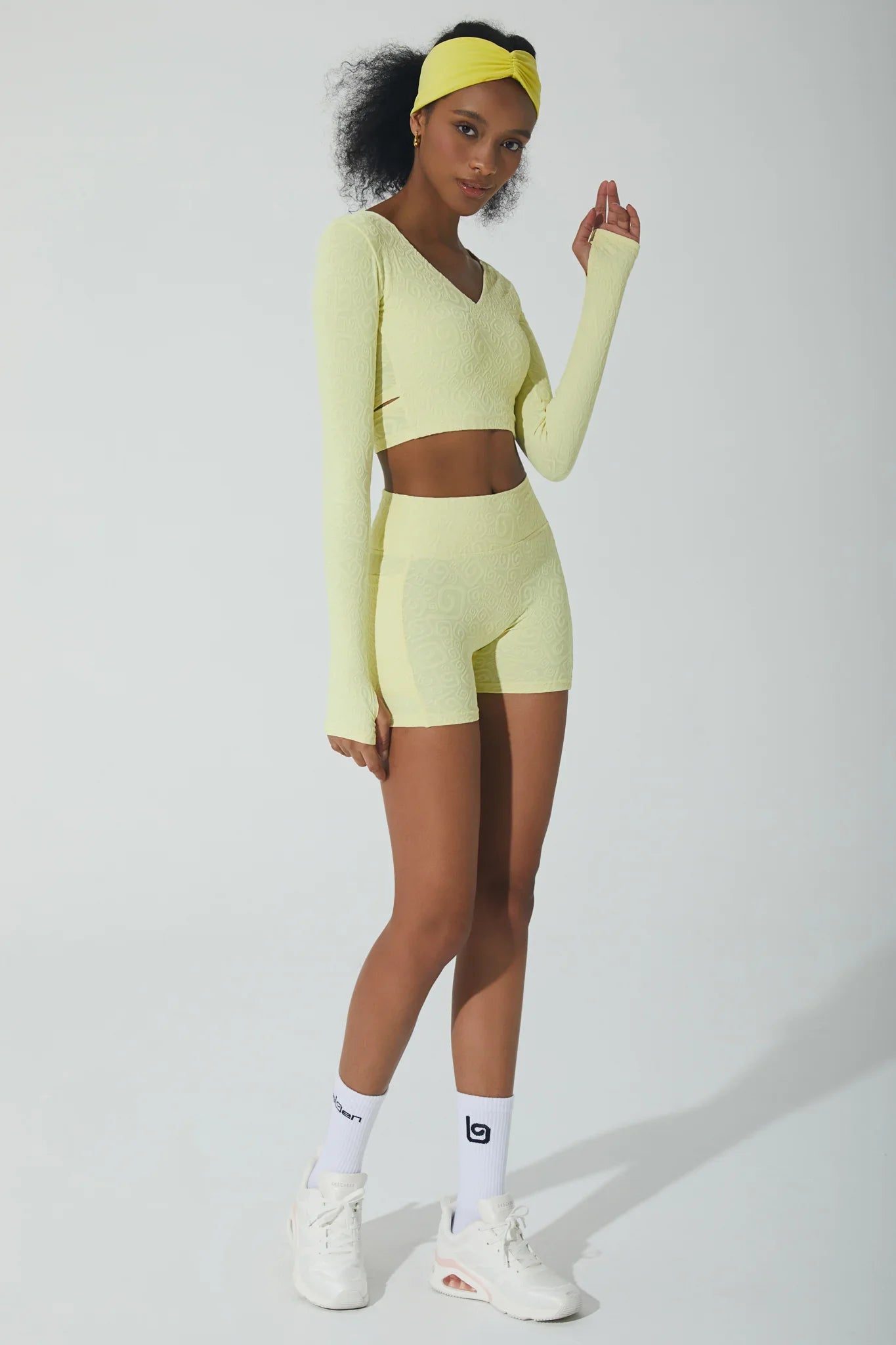 Olivia 3D Pocket Shorts - Yellow Pearl - Olaben - Womens Shorts