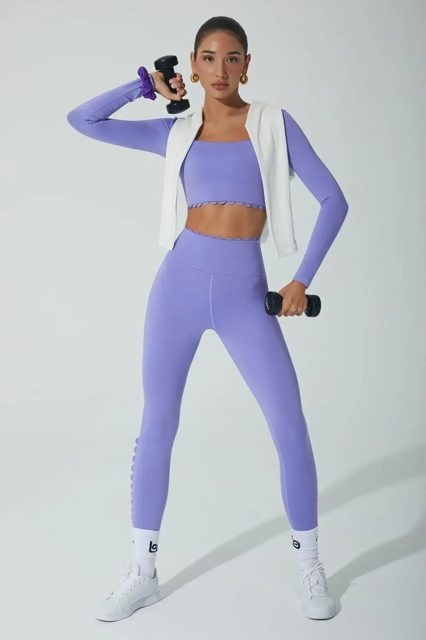 Aster Long Sleeve Top - Very Peri - Olaben