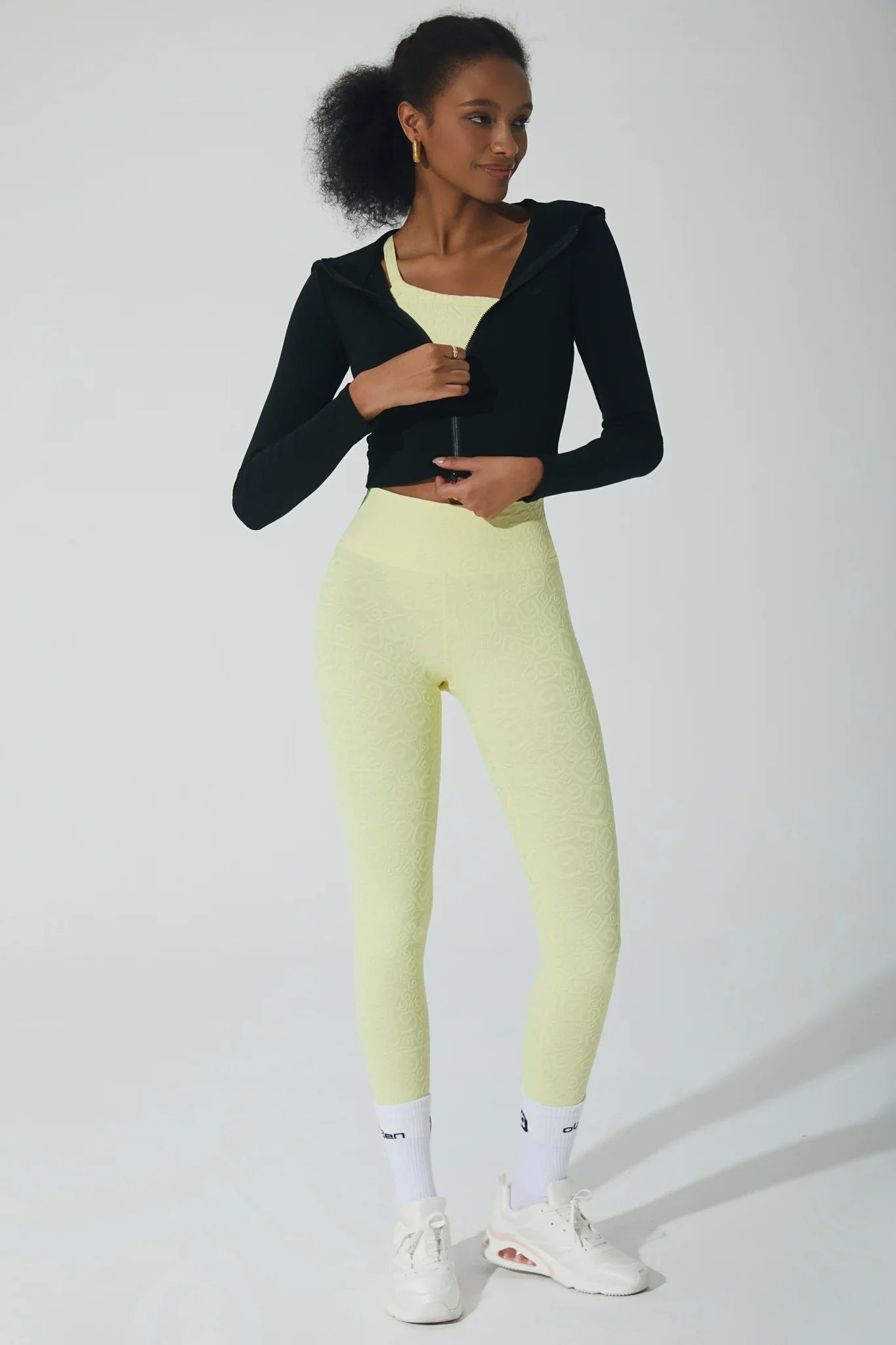 Déese Fleur 3D Leggings - Yellow Pearl - Olaben - Womens Leggings
