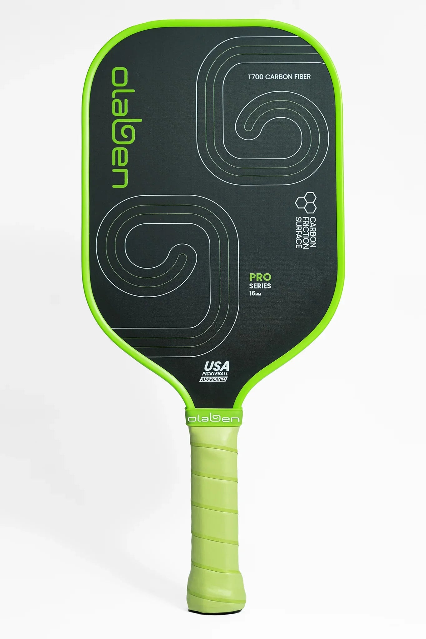 Pro Series Pickleball Paddle 16mm - Green - Olaben - Equipment
