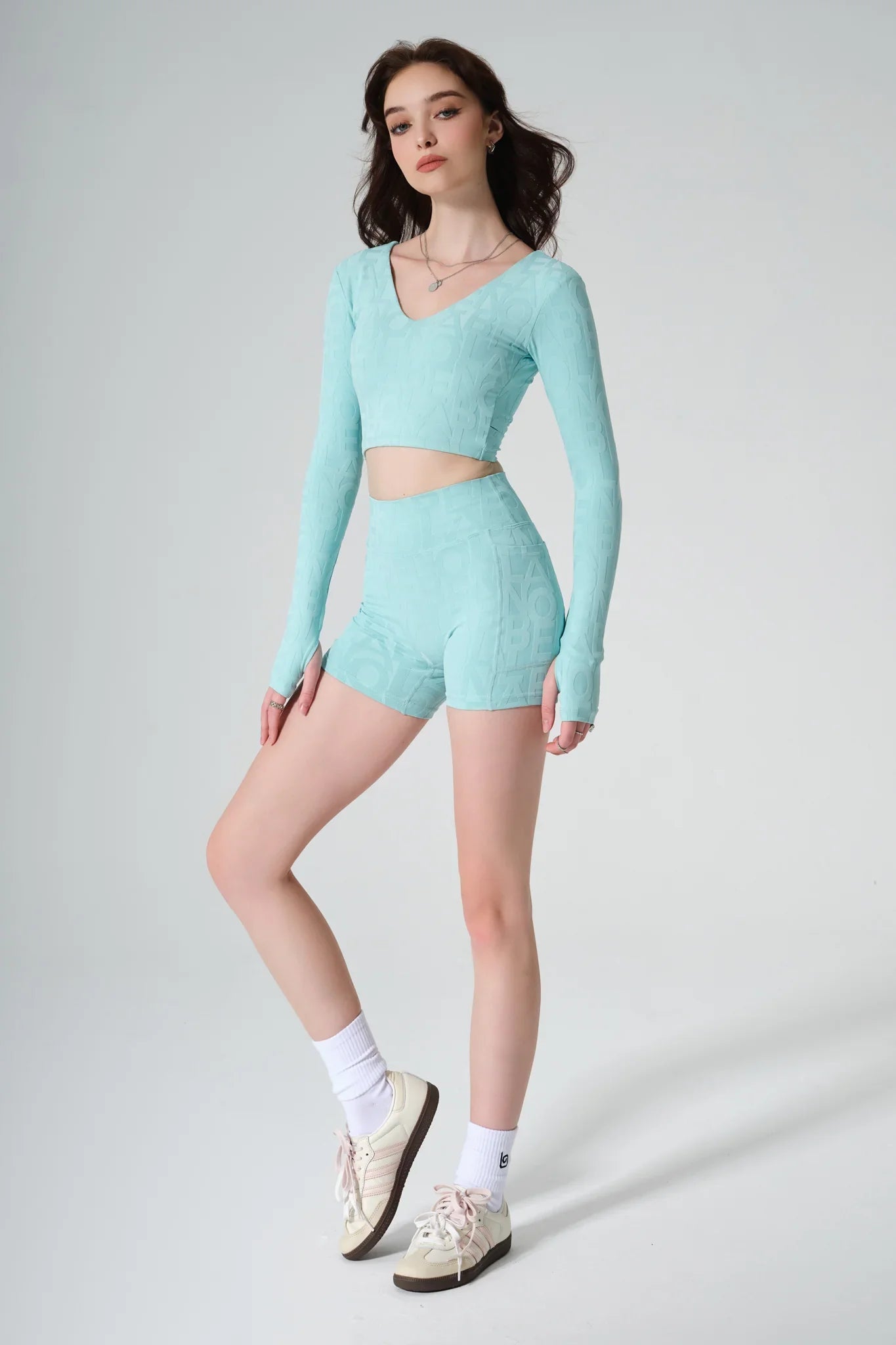 Classic Rosmerta 3D Bra - Aqua Green - Olaben - Womens Long Sleeve