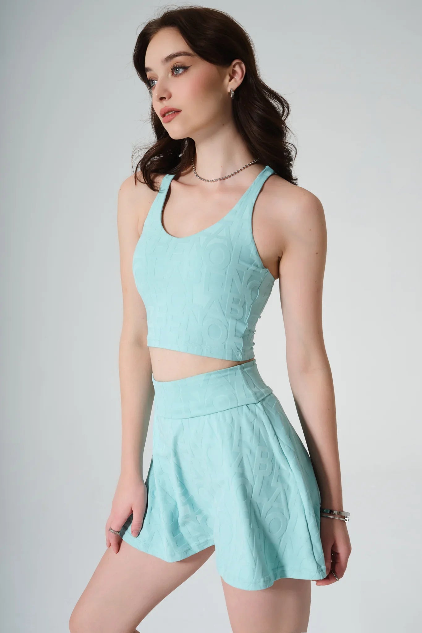 Classic Sadie 3D Skirt - Aqua Green - Olaben - Womens Skirt