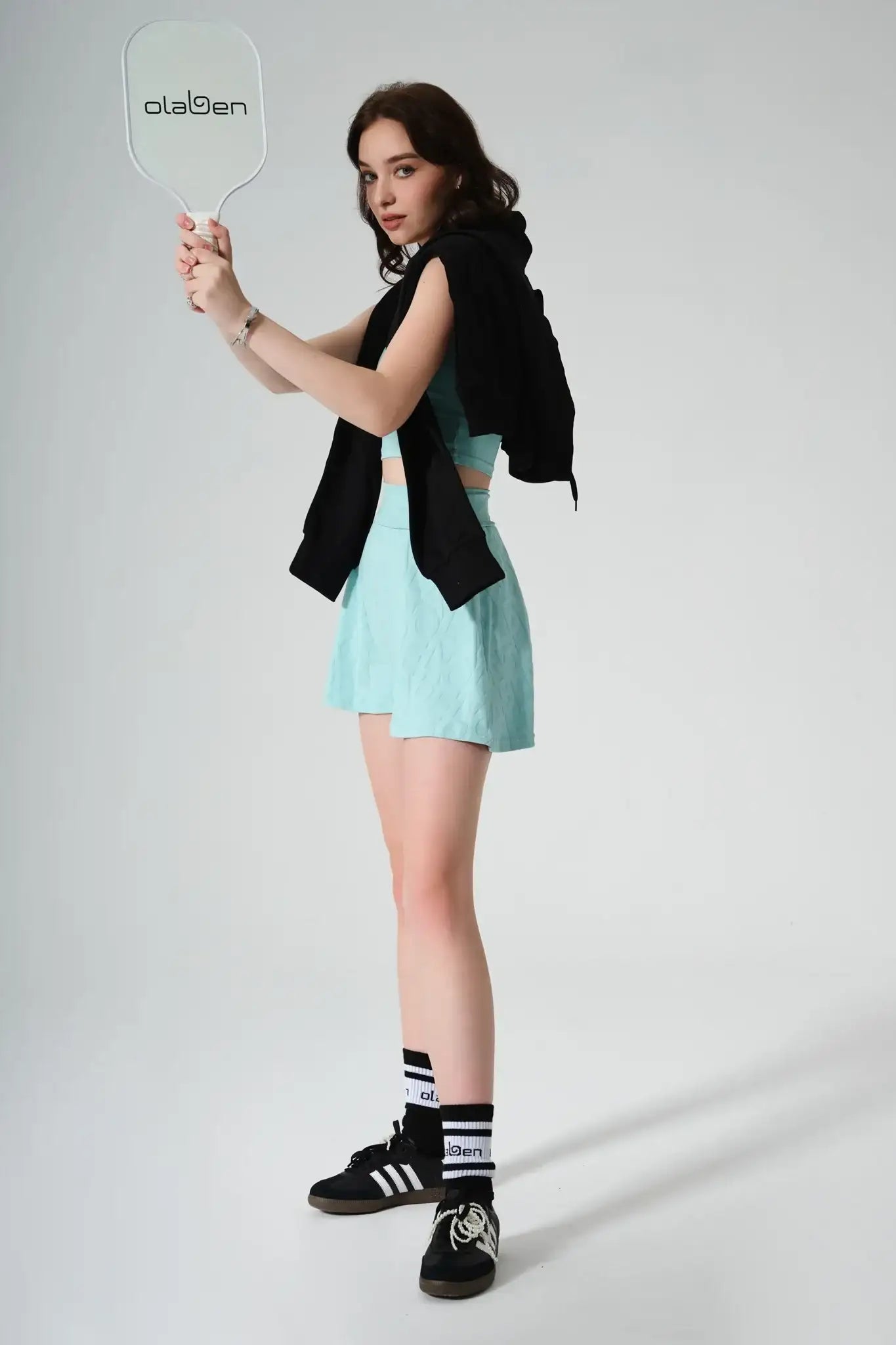 Classic Sadie 3D Skirt - Aqua Green - Olaben