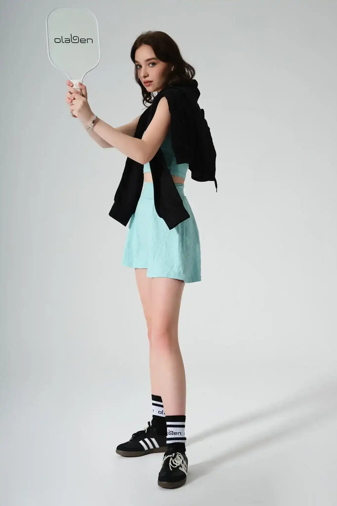 Classic Sadie 3D Skirt - Aqua Green - Olaben