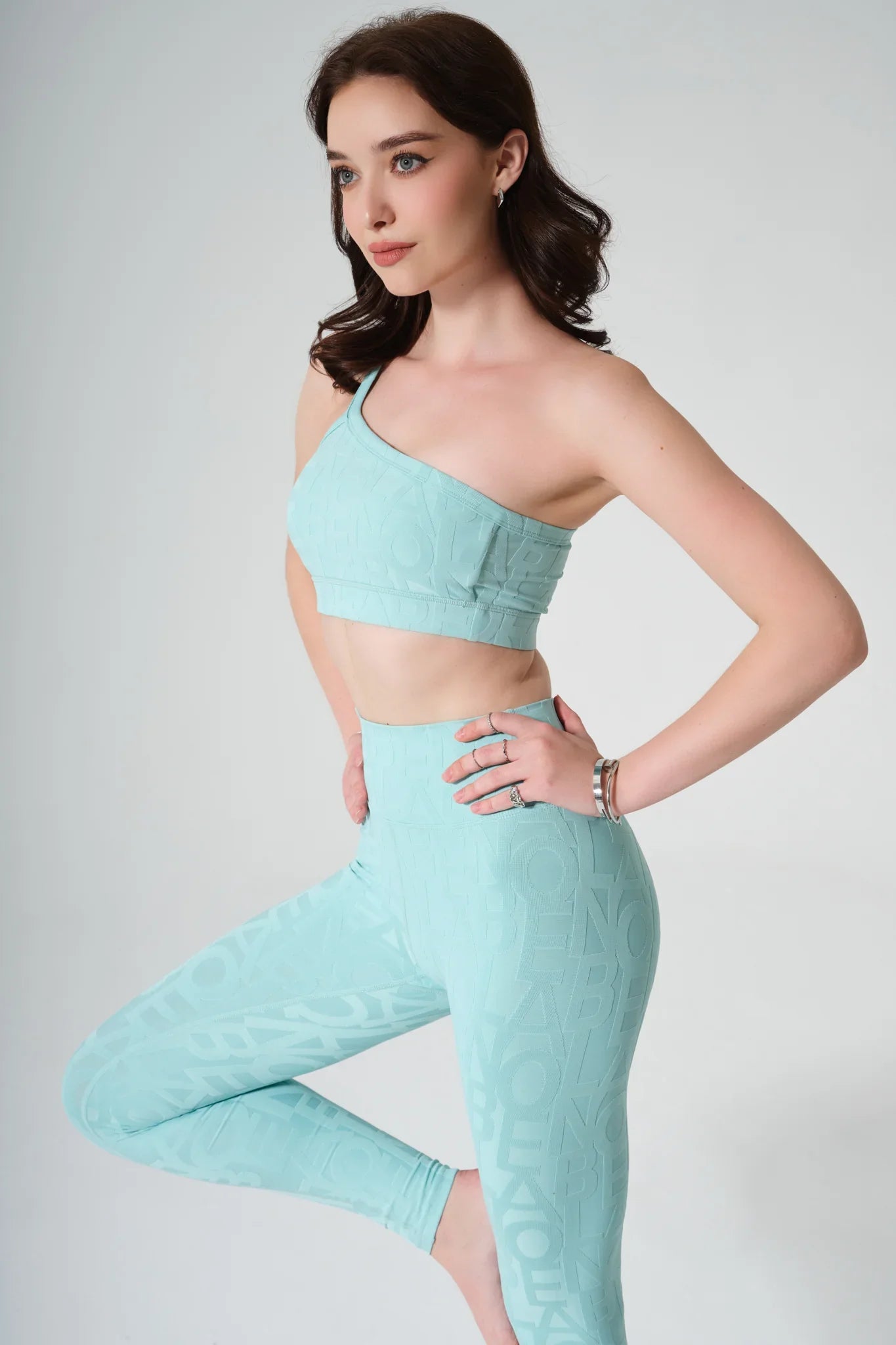 Classic Déese Fleur Legging 3D - Aqua Green - Olaben - Womens Leggings