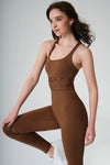 Pristine Monogram Jumpsuit - Gingerbread - Olaben - Womens Jumpsuit