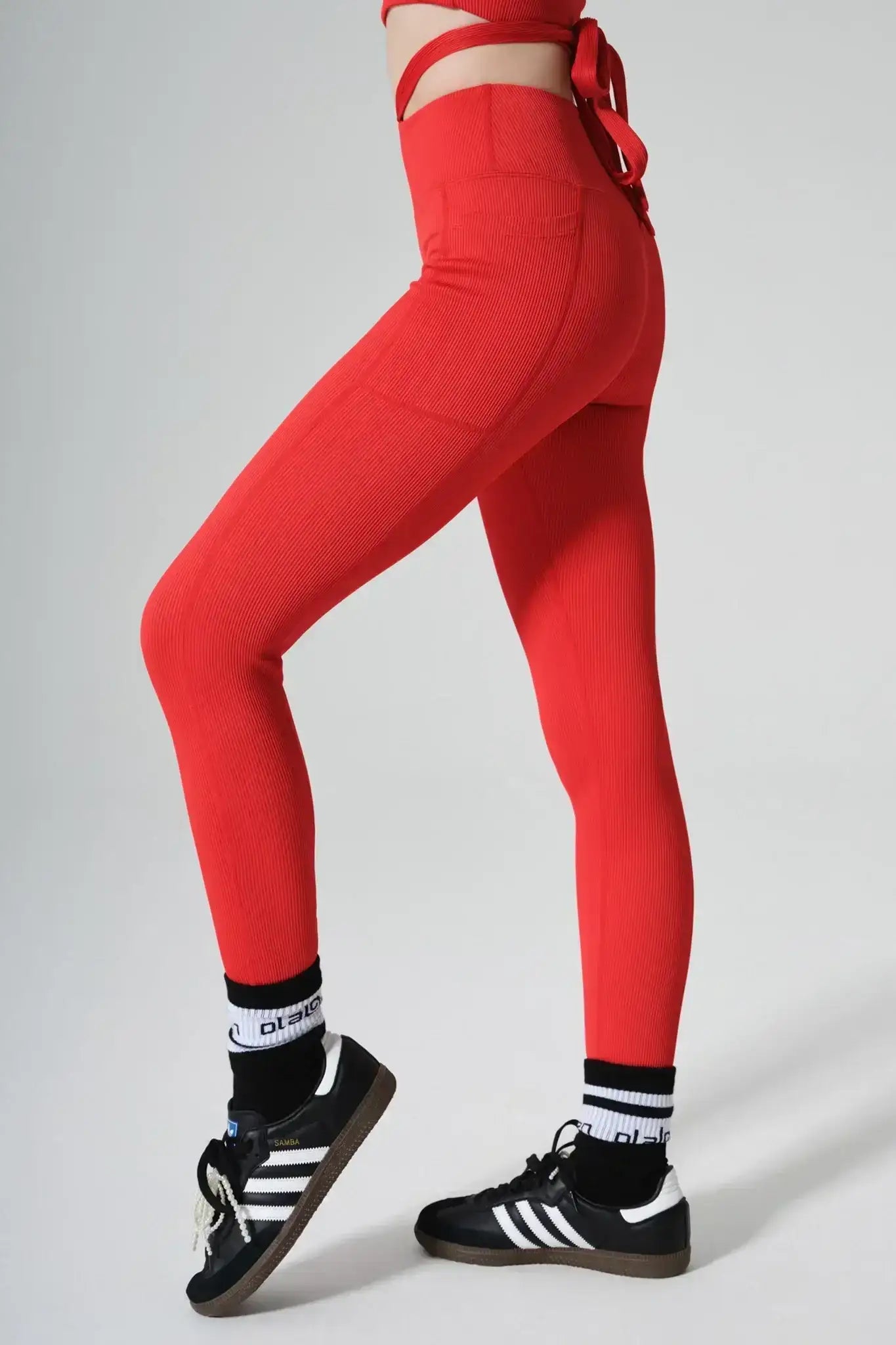 Esther Bra & Selah High Waist Leggings - Savvy Red - Olaben