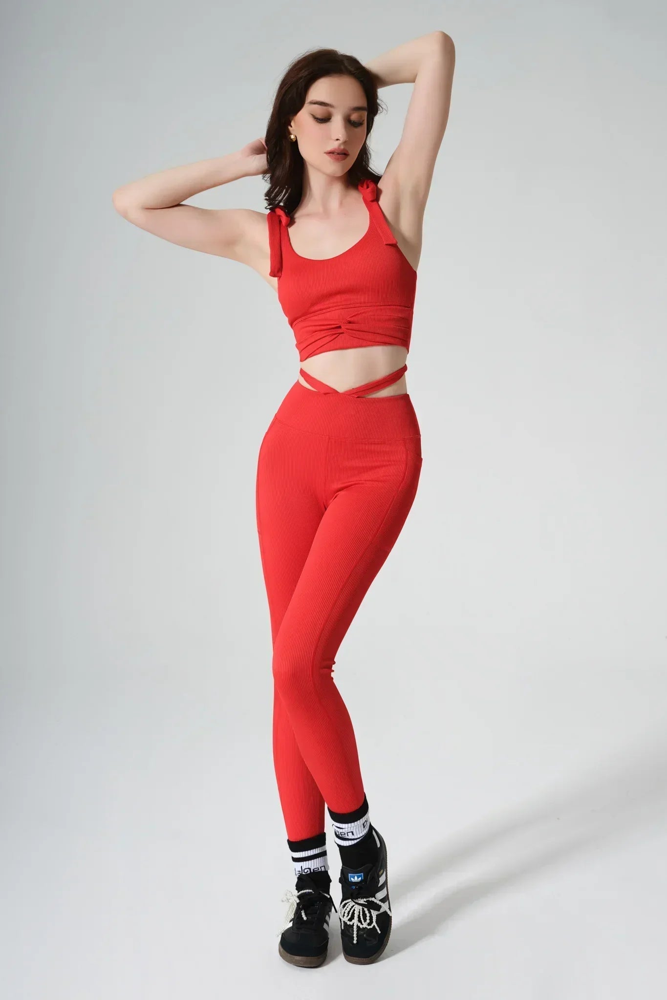 Esther Bra & Selah High Waist Leggings - Savvy Red - Olaben - Bundle
