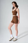 Sylvie Monogram Bra & Silas Monogram Shorts - Gingerbread - Olaben - Bundle