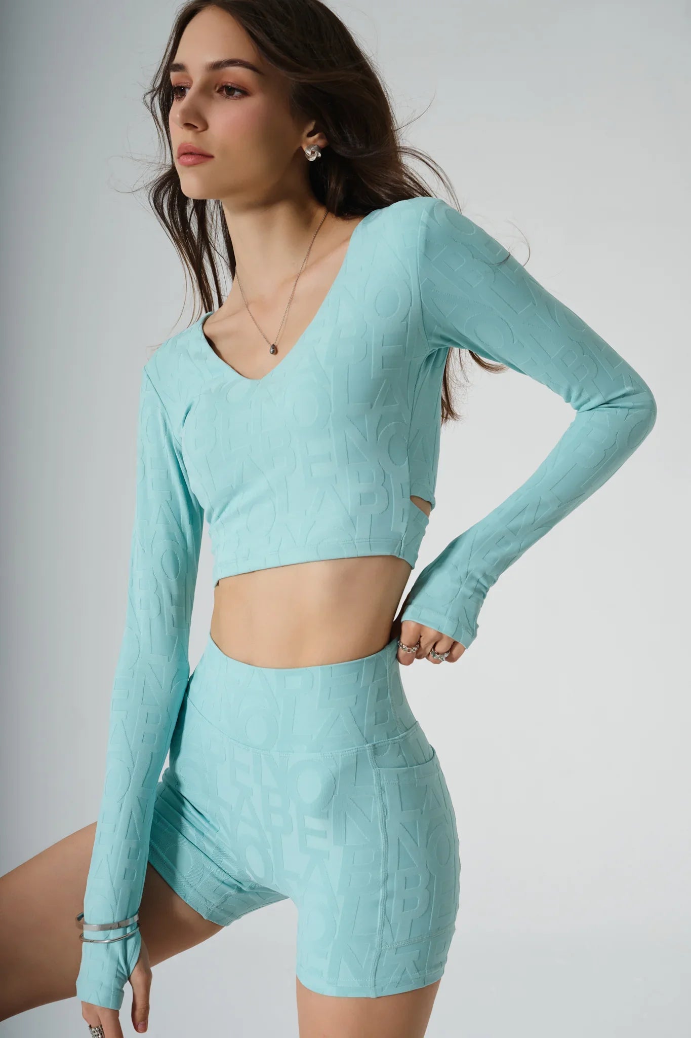 Classic Olivia 3D Pocket Shorts - Aqua Green - Olaben - Womens Shorts