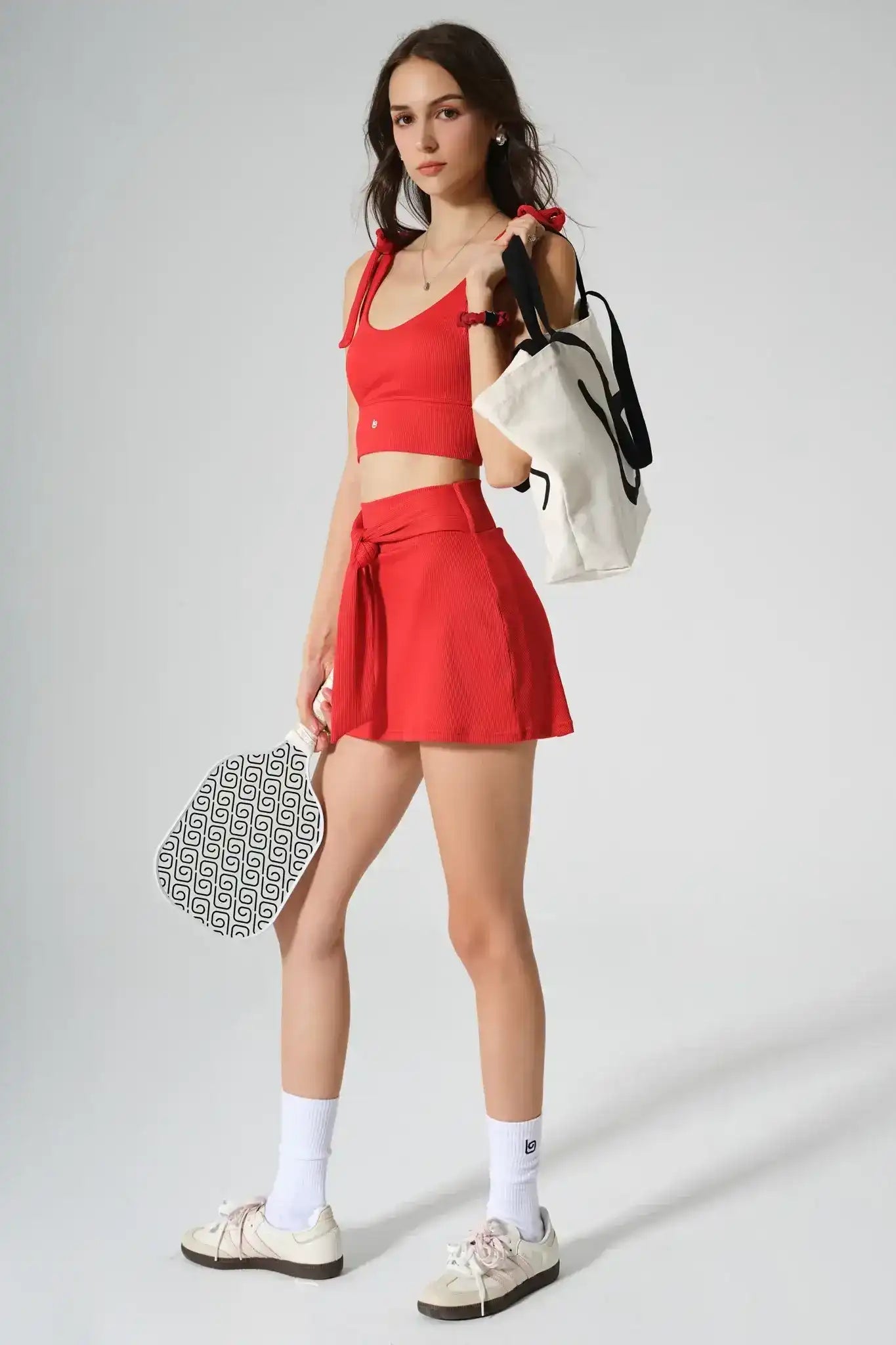 Olaben Esther Bra in Savvy Red — sculpting bra, hero campaign shot