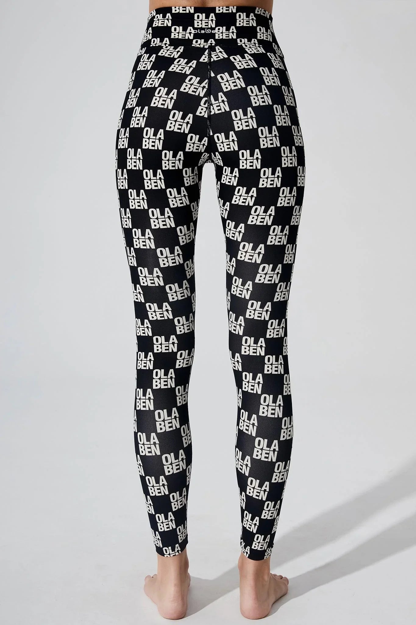 Hazel Monogram Legging - Monogram Black - Olaben - Womens Leggings