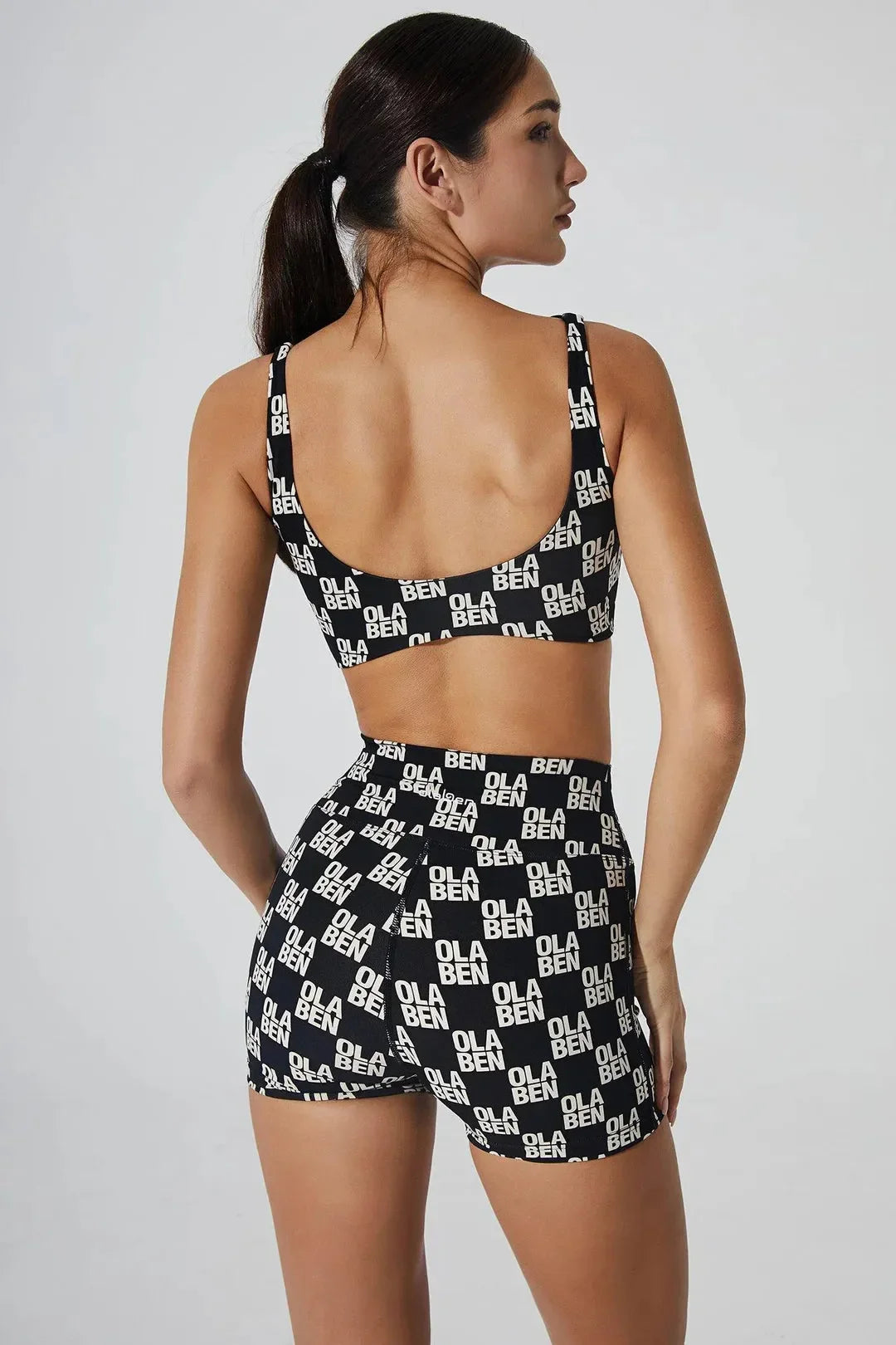 Kasia Bra & Aevia Short - Monogram Black - Olaben - Bundle