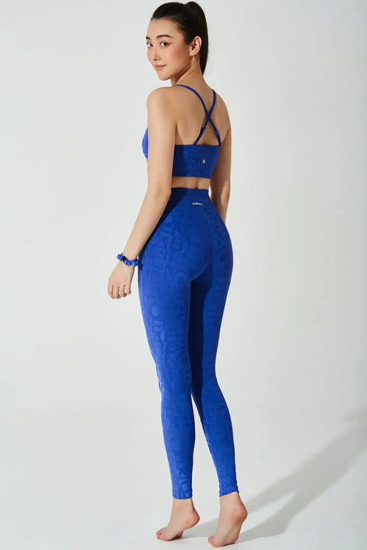 Classic Déese Fleur Legging 3D - Royal Blue - Olaben