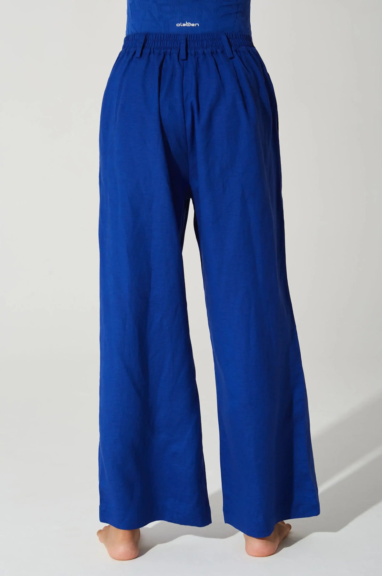Belle Linen Pant - Royal Blue - Olaben