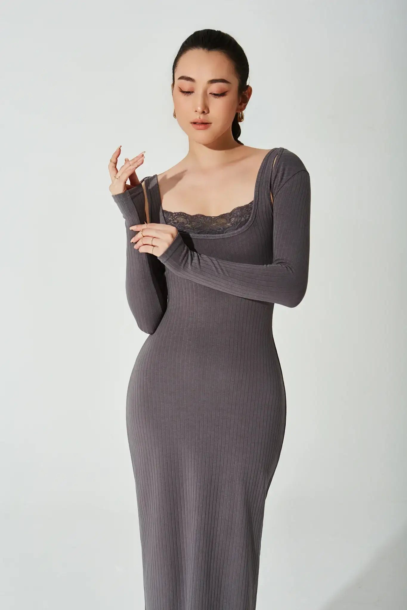 Classic Bolero Crop - Graphite - Olaben