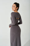 Classic Bolero Crop - Graphite - Olaben - Womens Long Sleeve