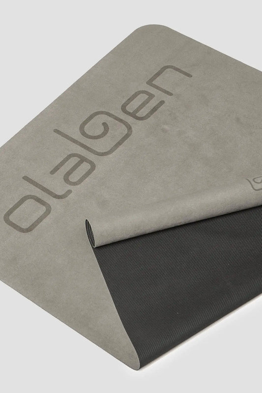 Suede Foldable Travel Yoga Mat - Grey - Olaben