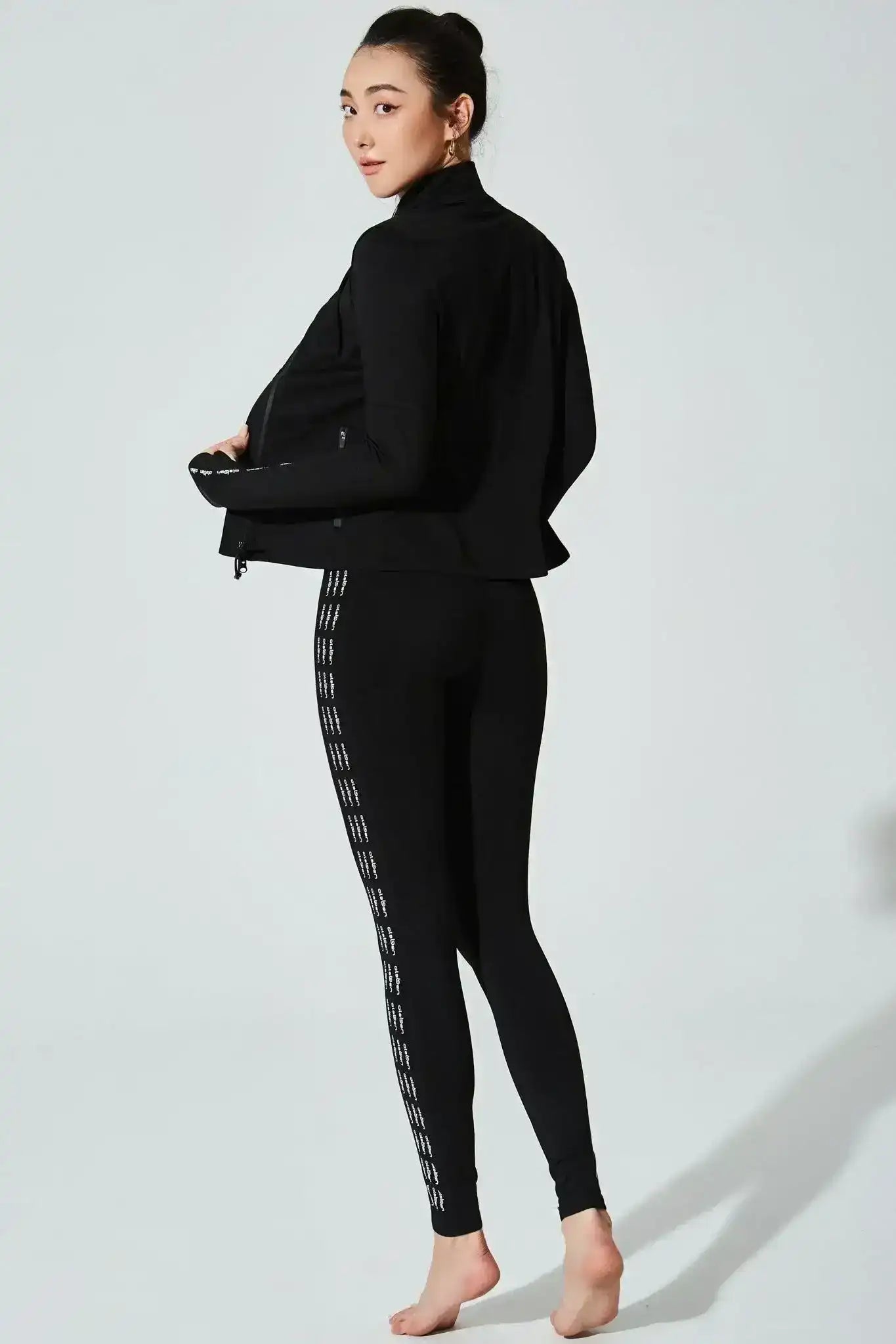Olaben Mahea Legging in Black — sculpting activewear, alternate styled view