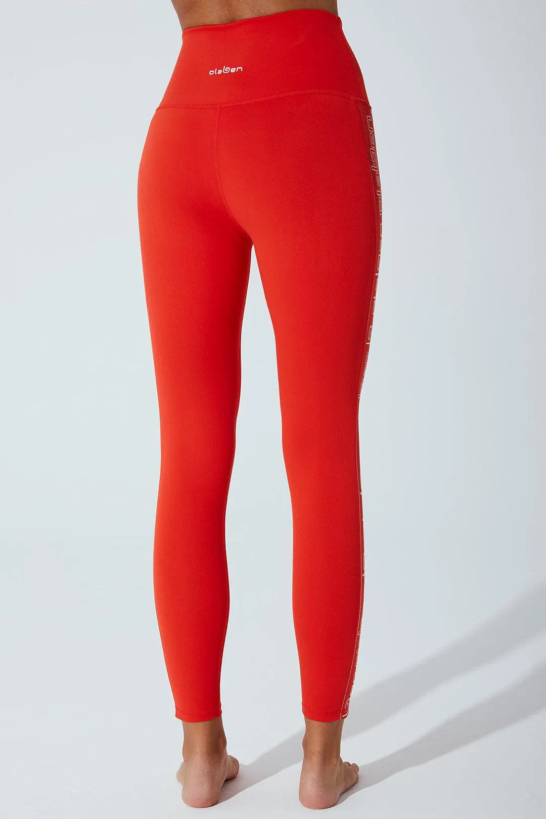 7/8 High Waist Double Knot Legging - Venetian Red - Olaben - Womens Leggings