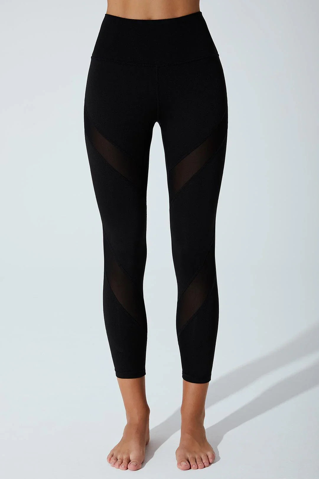 7/8 Luziana B'Mesh Legging - Black - Olaben - Womens Leggings