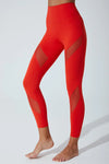 7/8 Luziana B'Mesh Legging - Red - Olaben - Womens Leggings