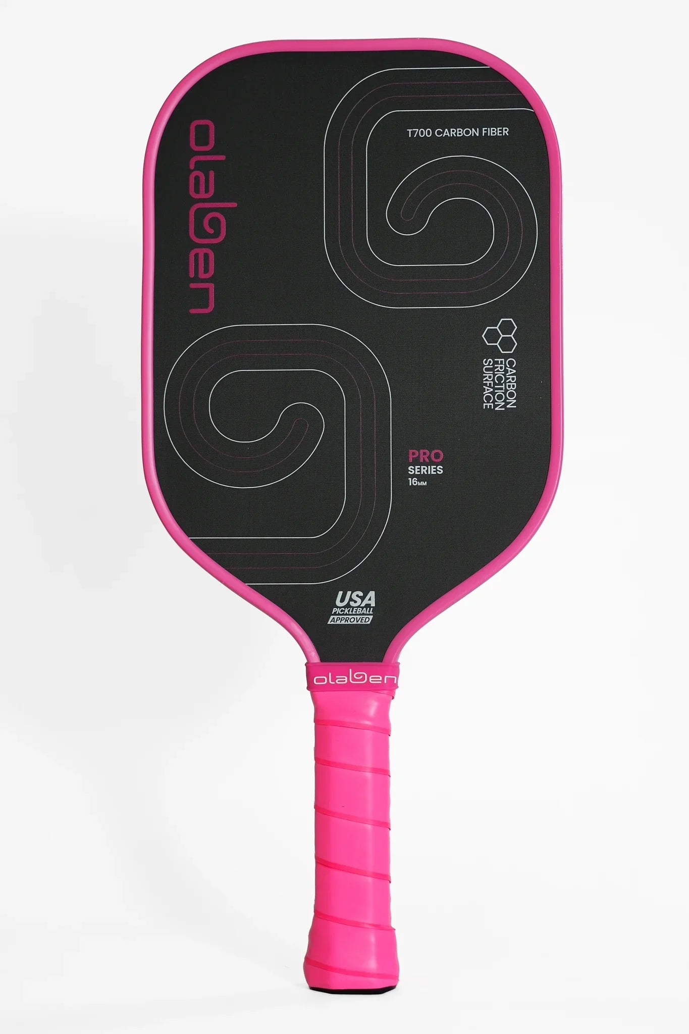 Pro Series Pickleball Paddle 16mm - Pink - Olaben - Equipment