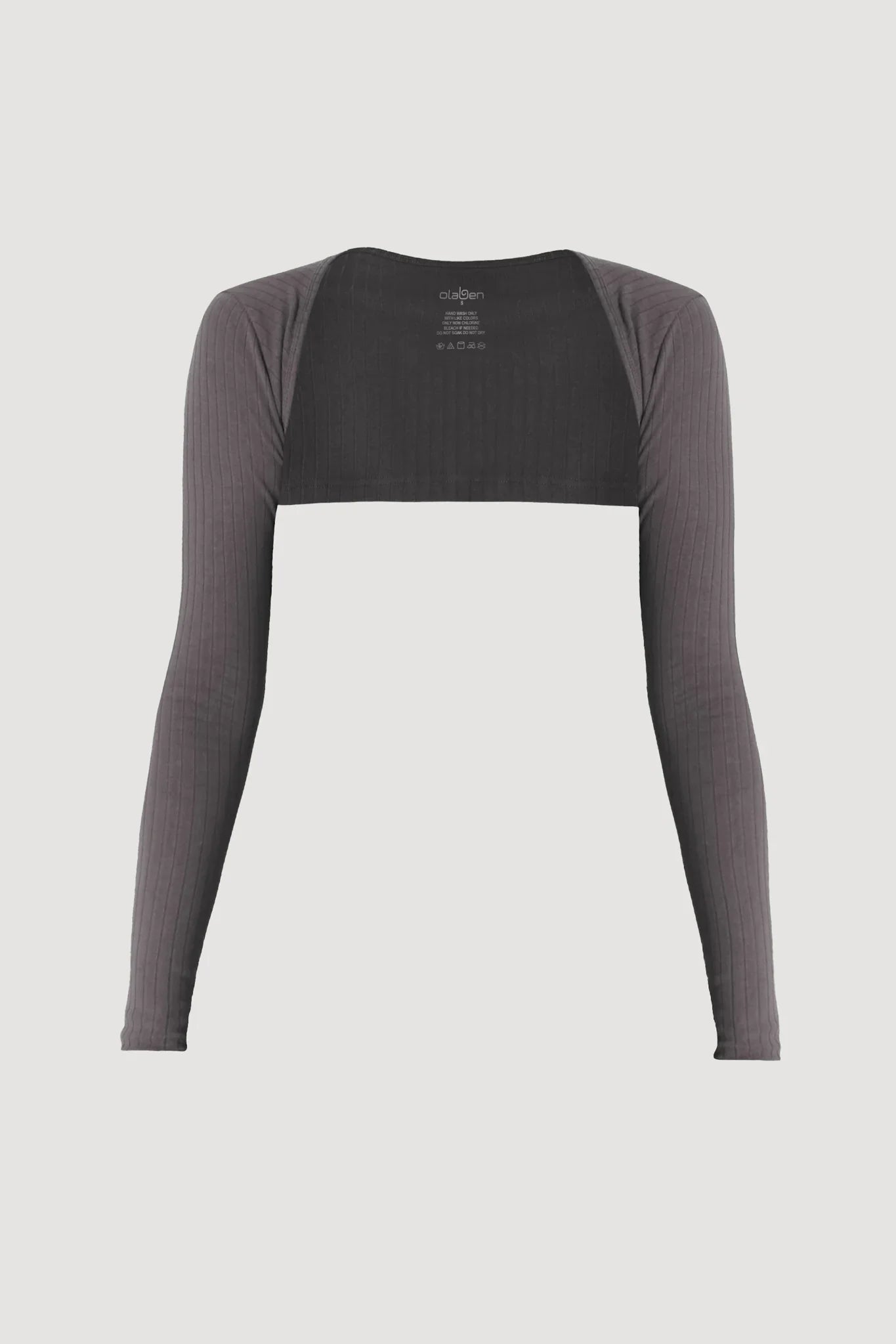Classic Bolero Crop - Graphite - Olaben - Womens Long Sleeve