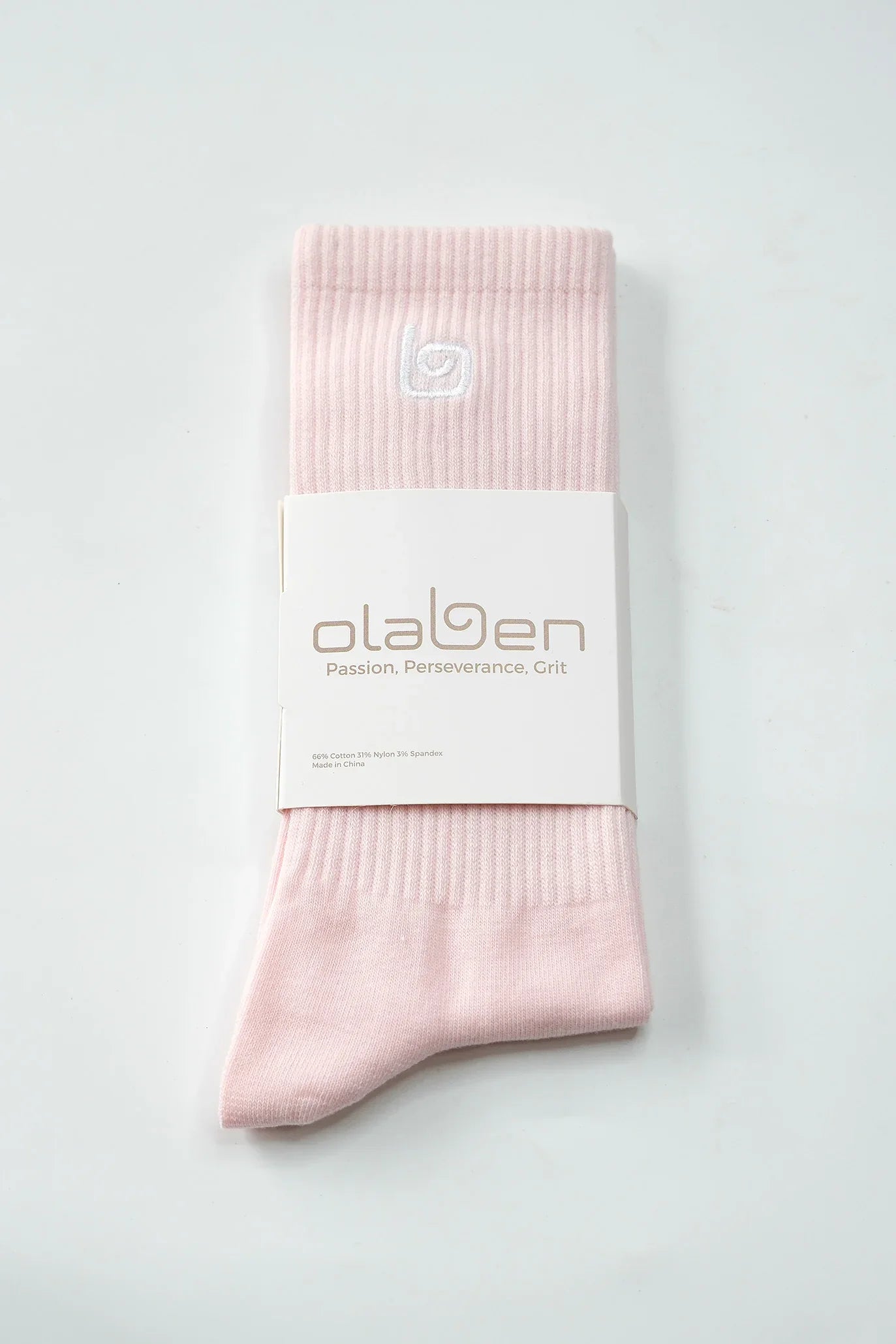 Comfort Crew Socks - Baby Pink - Olaben - Socks