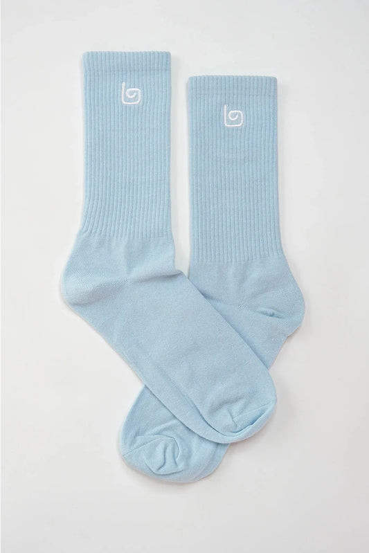 Comfort Crew Socks - Baby Blue - Olaben