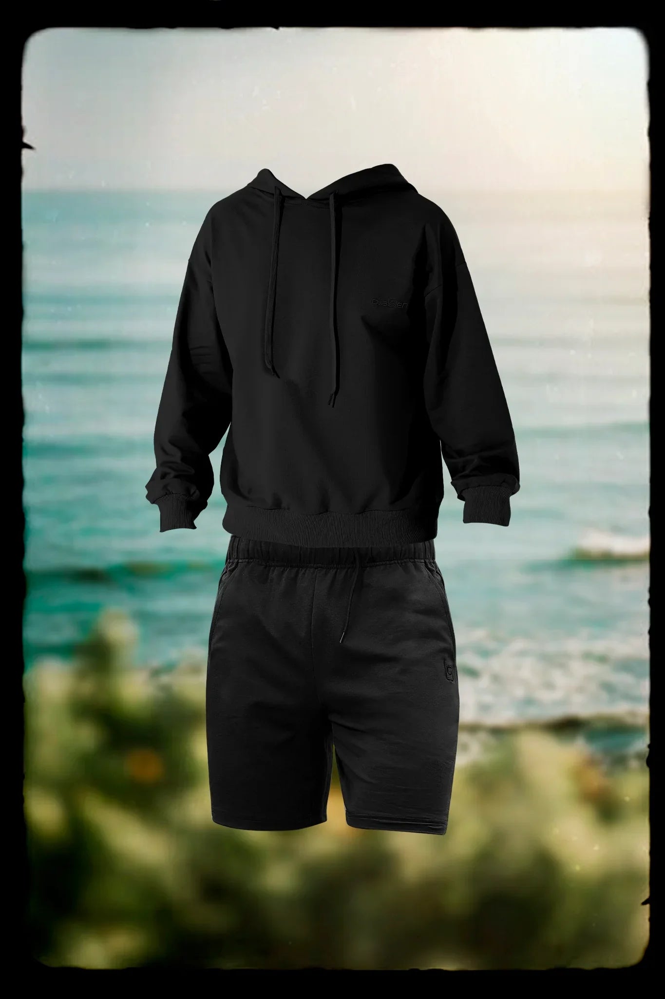 Olaben Athletic Unisex Hoodie & Hanes Sweat Shorts - Black - Olaben - Bundle