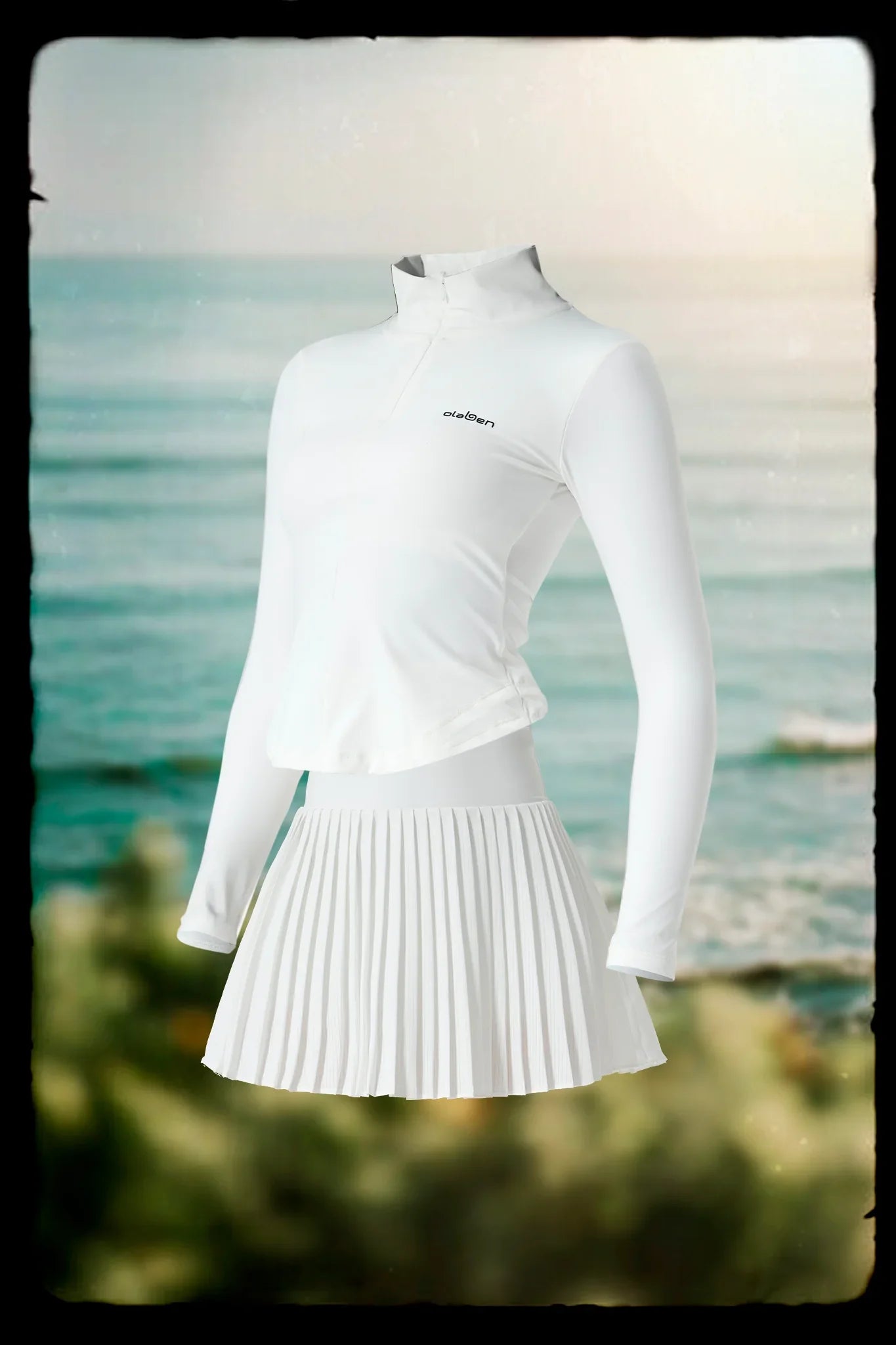 Butterluxe Workout Jacket & Elite Pleated Skirt - White - Olaben - Bundle