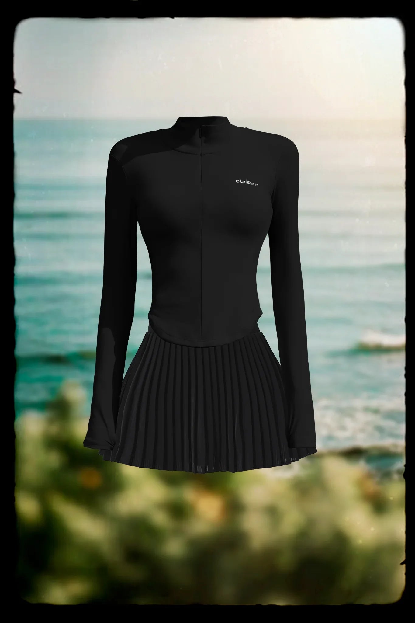 Butterluxe Workout Jacket & Elite Pleated Skirt - Black - Olaben - Bundle