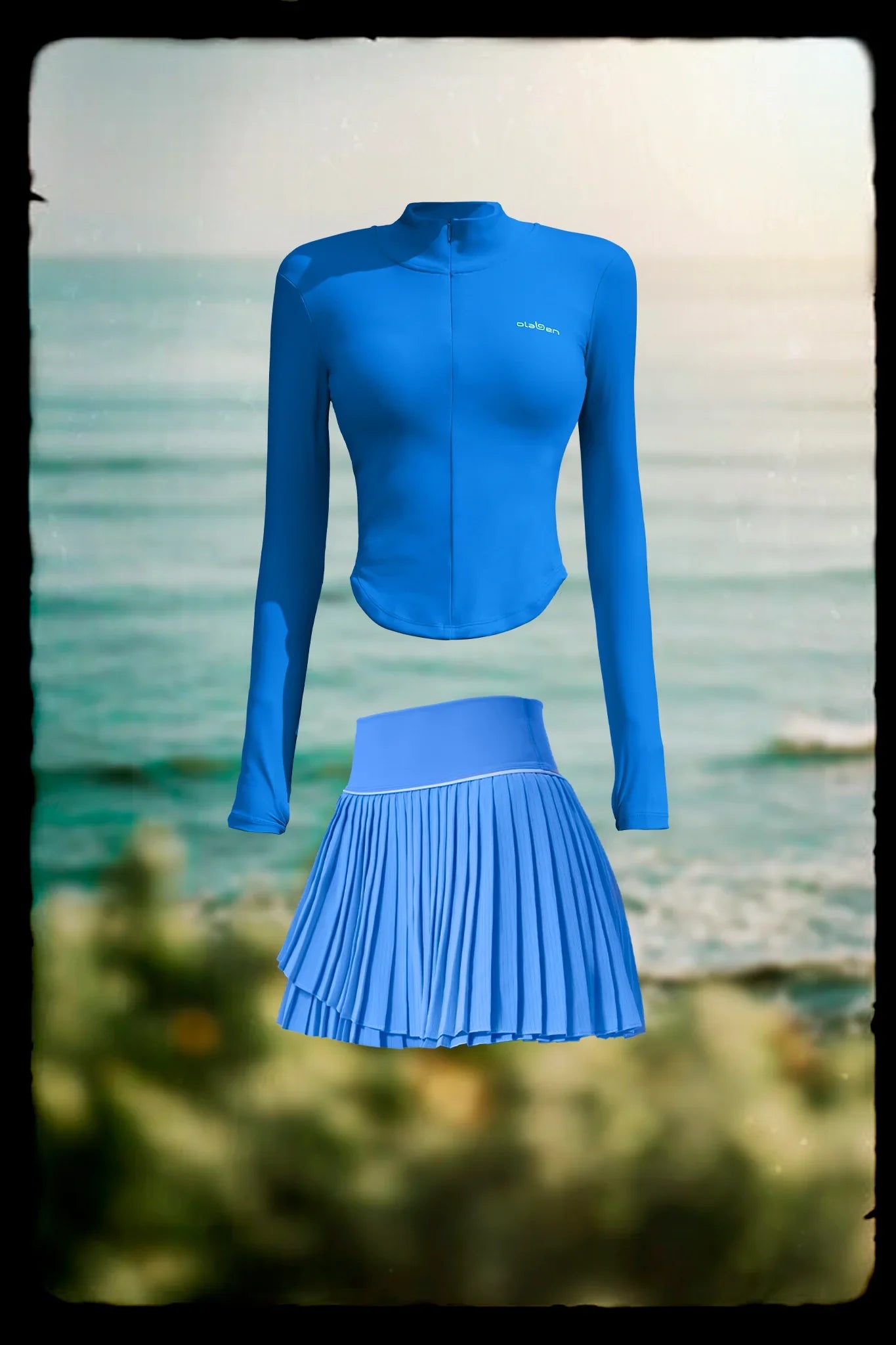 Butterluxe Workout Jacket & Pleated A Line Skirt - Ultramarine - Olaben - Bundle