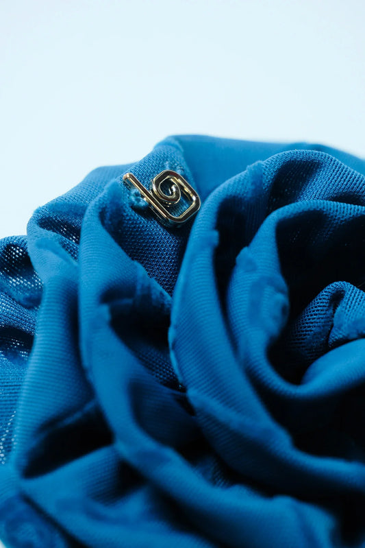 Bloom Forward Brooch - Enamel Blue - Olaben - Jewelry