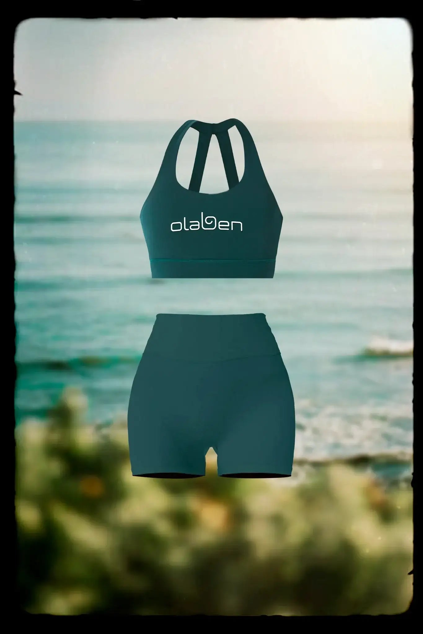 Lorelei Bra & Mariah Pocket Short - Midnight Green - Olaben