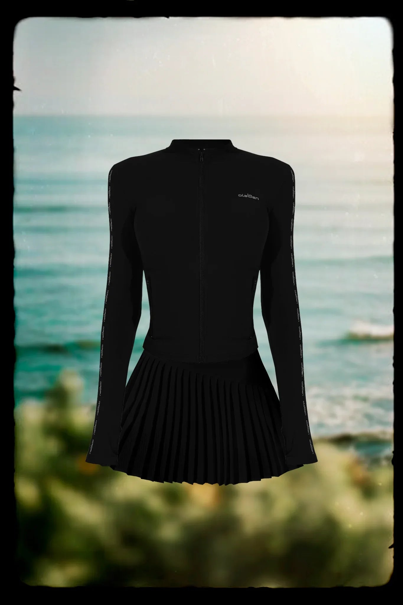 Emelie Define Jacket & Dahlia Pleated Skirt - Black - Olaben - Bundle