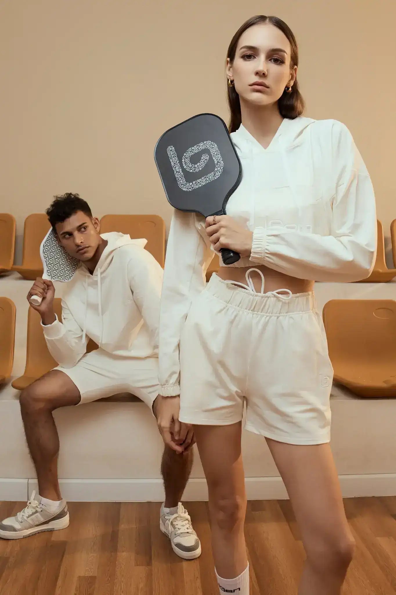Edith Sweat Short - White - Olaben
