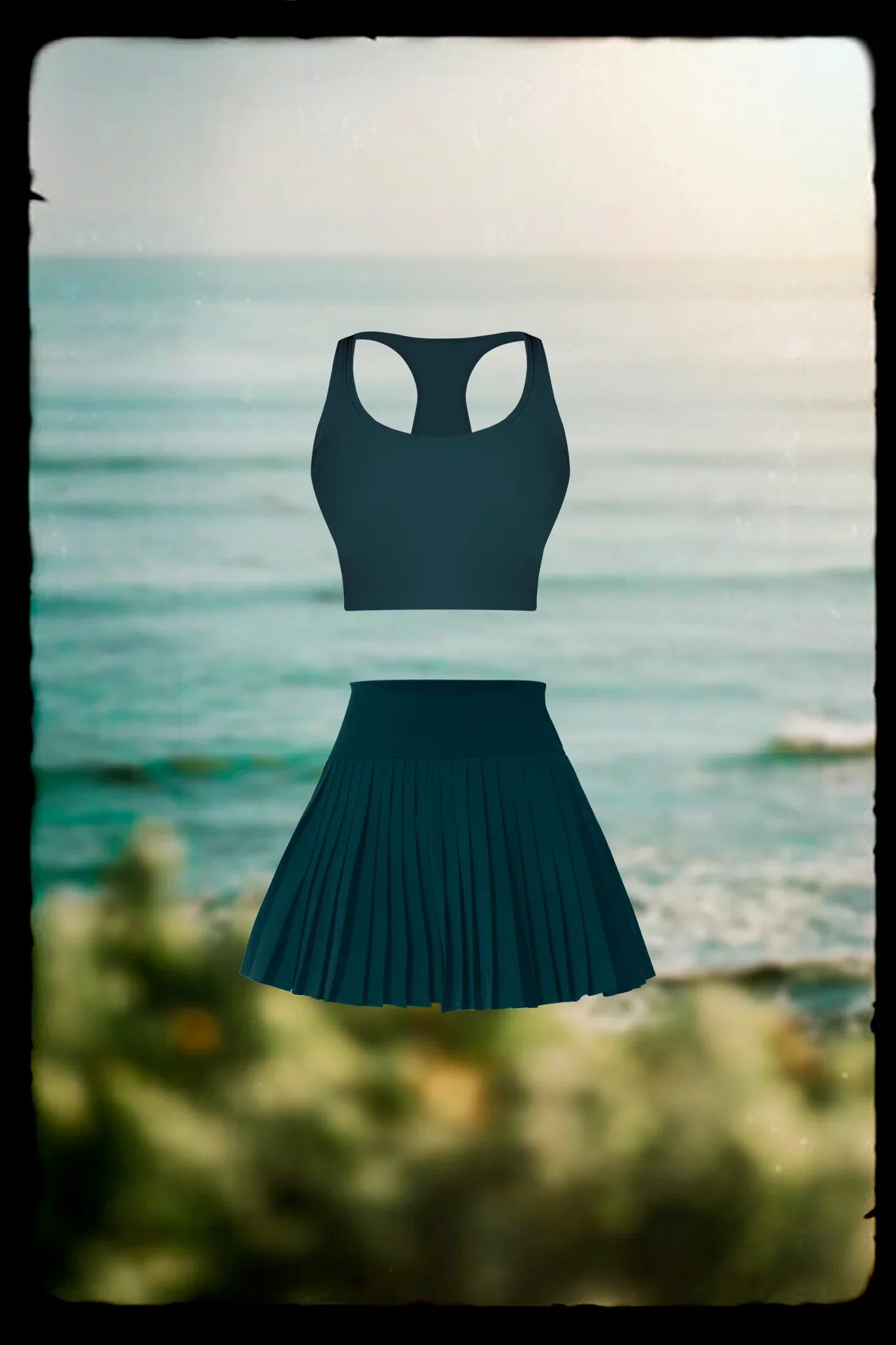 Elay Tank & Birgit Pleated Skirt - Botanic - Olaben - Bundle