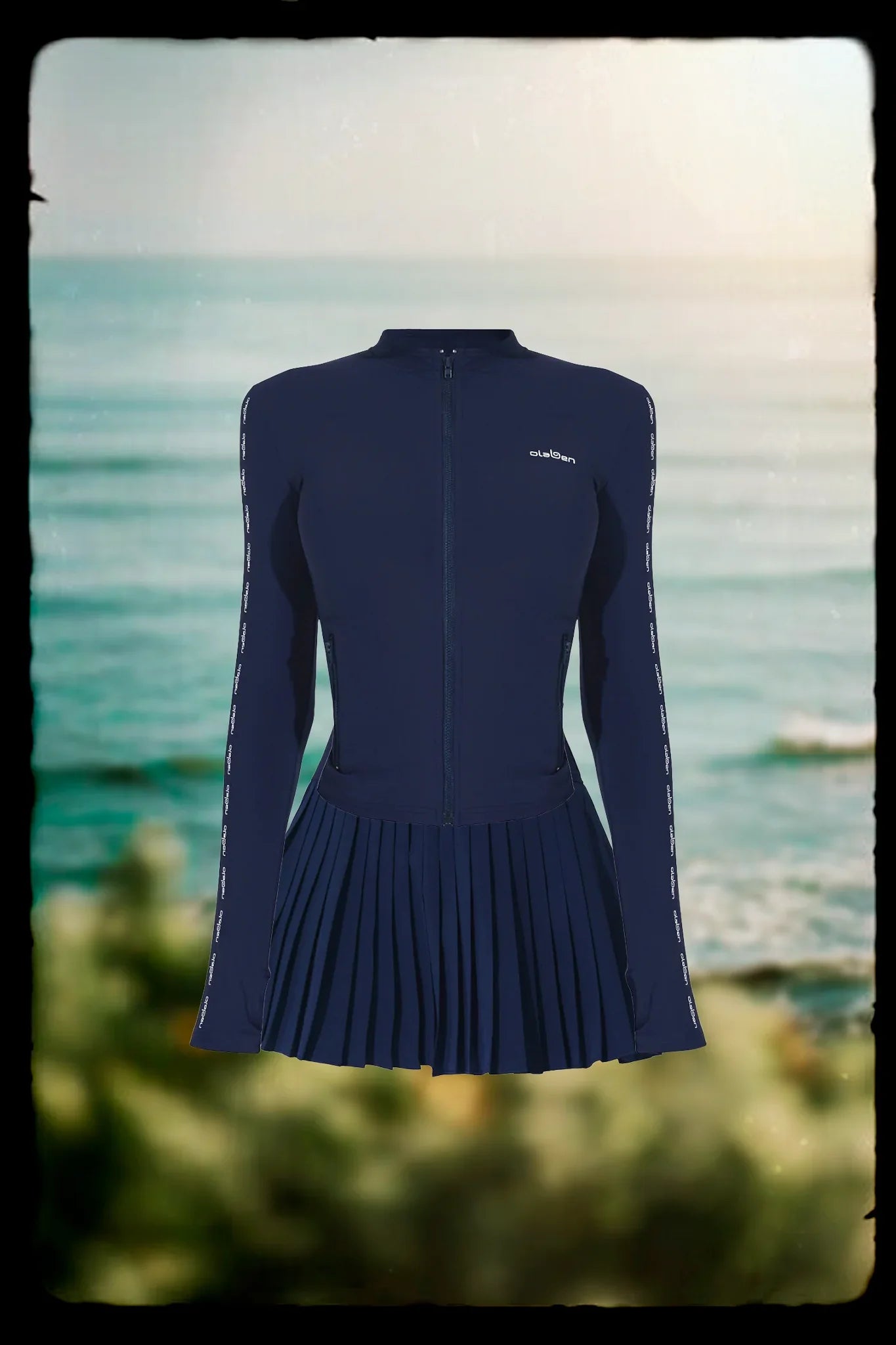 Emelie Define Jacket & Birgit Pleated Skirt - Navy - Olaben - Bundle