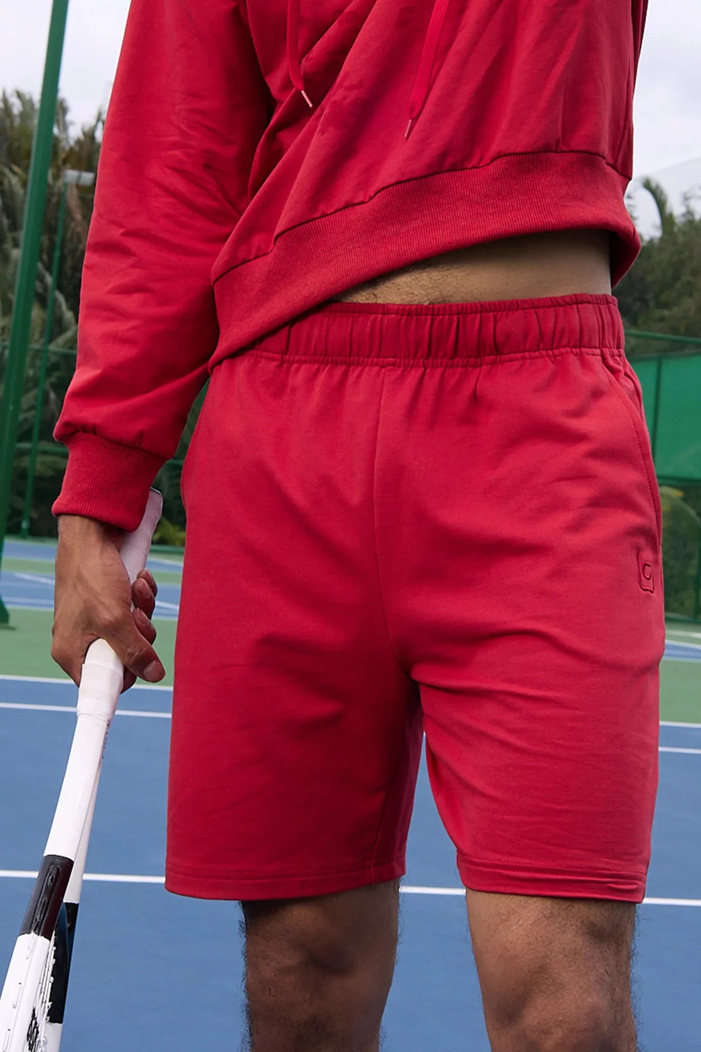Hanes Sweat Shorts - Viva Magenta - Olaben - Mens Shorts
